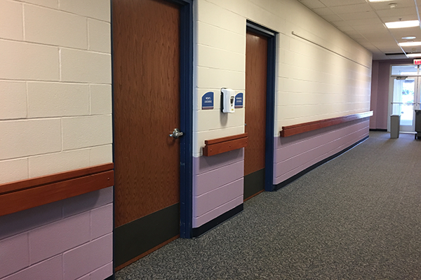 Amherst Senior center hallway