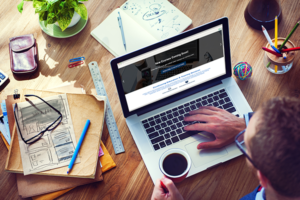 person accessing our UD education online course