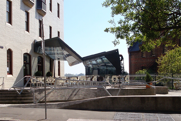 Ramped entrance